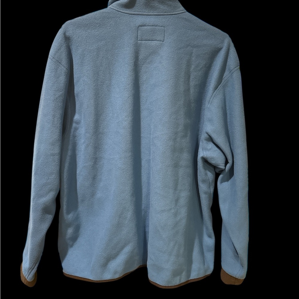 REI Sky Blue Varsity Jacket with Gold Accents - Picture 2 of 5